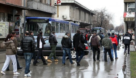 Radnici Želvoza u protestu