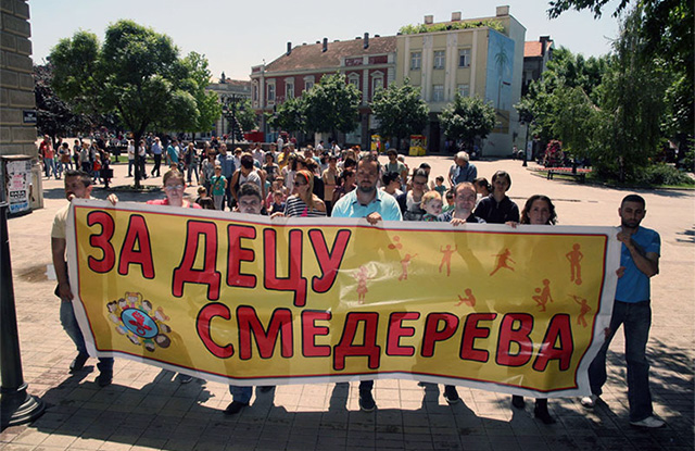 Protest "Za decu Smedereva"