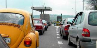 Kilometarske kolone na delu autoputa između Smedereva i Beograda Gužva na autoputu